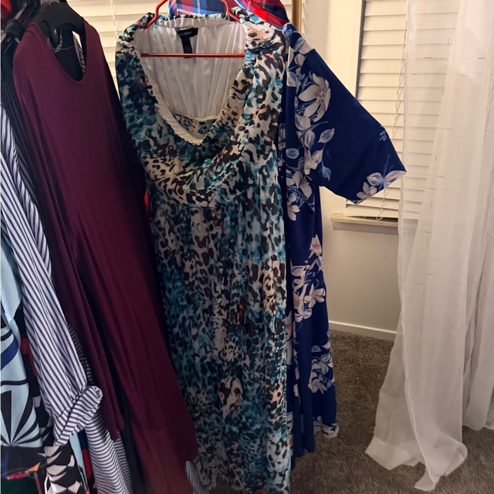 Leopard Print Cowl Neck Dress